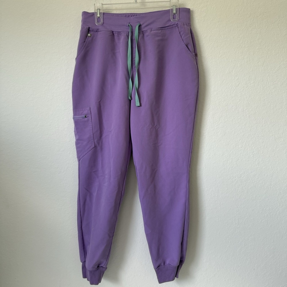 Figs Cargo Zamora Jogger Scrub Pants Technical Collection Womens Large Purple